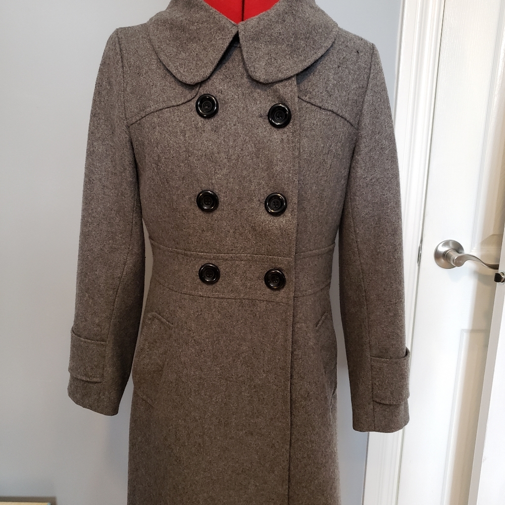 Grey wool coat
